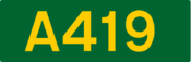A419 road shield