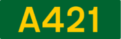 A421 road shield