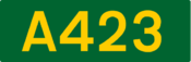 A423 road shield