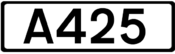 A425 road shield