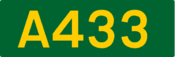 A433 road shield