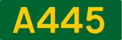 A445 road shield