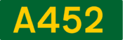 A452 road shield