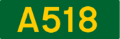 A518 road shield