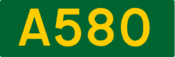A580 road shield