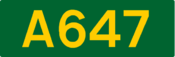 A647 road shield