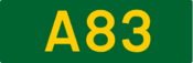 A83 road shield