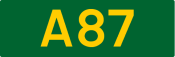 A87 road shield