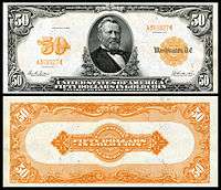 $50 Gold Certificate, Series 1913, Fr.1199, depicting Ulysses Grant