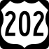 U.S. Route 202 marker