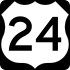 U.S. Route 24 marker