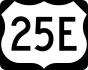 U.S. Route 25E marker