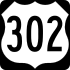 U.S. Route 302 marker
