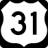 U.S. Route 31 marker