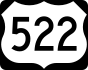U.S. Route 522 marker