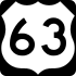 U.S. Route 63 marker