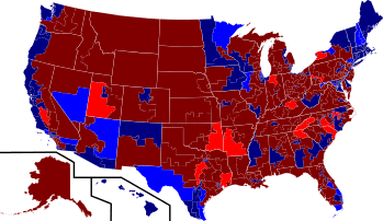 2012 House election results map