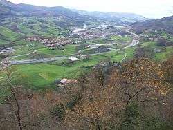 Urnieta as seen from Hernani