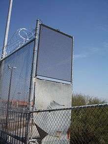 Fence on the international bridge near McAllen, Texas.