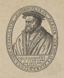 Engraving of Peter Martyr Vermigli