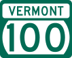 Vermont Route 100 marker
