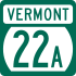 Vermont Route 22A marker