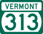 Vermont Route 313 marker