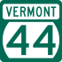 Vermont Route 44 marker