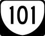State Route 101 marker