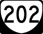 State Route 202 marker