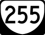 State Route 255 marker