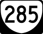 State Route 285 marker