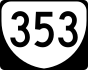 State Route 353 marker