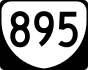 State Route 895 marker