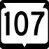 State Trunk Highway 107 marker