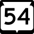 State Trunk Highway 54 marker