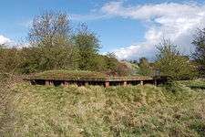 World War II Seagull trench at former RAF Stoke Orchard