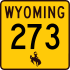 Wyoming Highway 273 marker