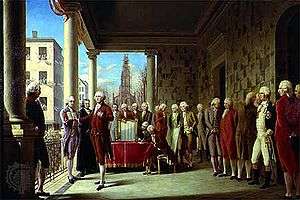 George Washington, inaugurated as President, April 30, 1789