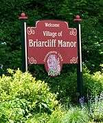 Briarcliff Manor welcome sign