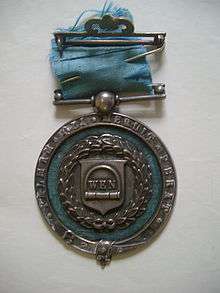 Wenlock Olympian Society Silver Medal (obverse) awarded to John Hulley