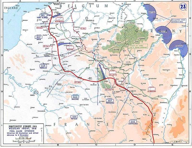 final Allied offensives on the Western Front, 1918