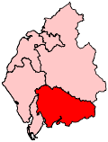 A medium-to-large constituency in the south of the county.