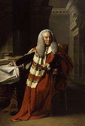 Portrait of William Murray, 1st Earl of Mansfield, wearing his parliamentary robes