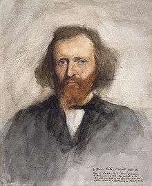 Watercolour portrait of Thomas Keith William Skeoch Cumming