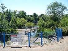 The Withy Pool in Telford Town Park.