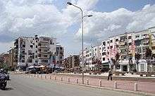 An image of the neighborhood of Tirana called Xhamllik.