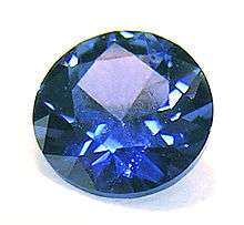 A 0.65-carat (0.130 g) AAA quality cornflower blue Yogo sapphire