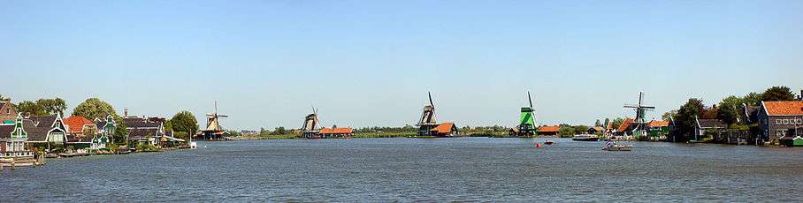 The windmills of Zaanse Schans.